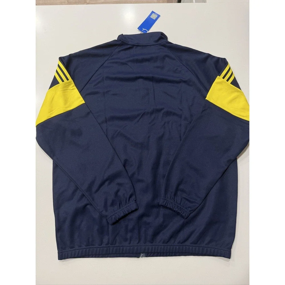 adidas AFC LF TT Track Jacket Men's XL Arsenal Navy Blue Yellow JZ5802
